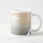 Die große Welle vor Kanagawa Jumbo-Tasse (Rechts)