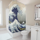 Die große Welle vor Kanagawa Katsushika Hokusai Duschvorhang (Beispiel)