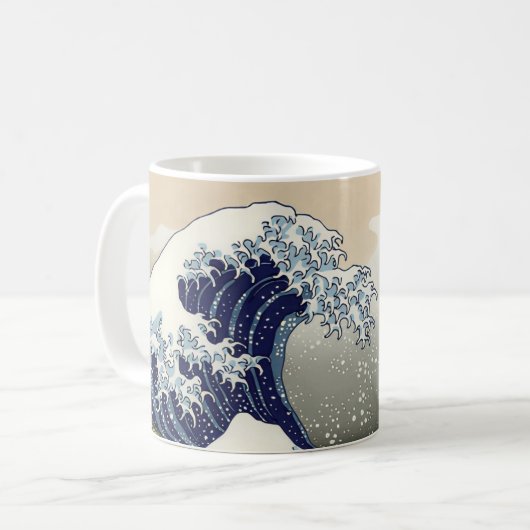 Die große Welle vor Kanagawa Katsushika Hokusai Kaffeetasse (Vorderseite Links)