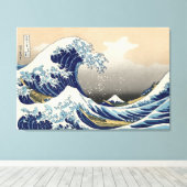Die große Welle vor Kanagawa.Katsushika Hokusai Leinwanddruck (Insitu (Holzboden))
