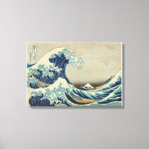Die große Welle vor Kanagawa - Katsushika Hokusai Leinwanddruck