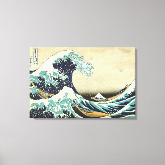 Die große Welle vor Kanagawa Katsushika Hokusai Leinwanddruck (Vorderseite)