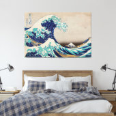 Die große Welle vor Kanagawa Katsushika Hokusai Leinwanddruck (Insitu (Schlafzimmer))