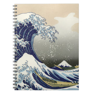Die große Welle vor Kanagawa Katsushika Hokusai Notizblock