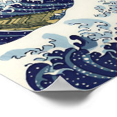 Die große Welle vor Kanagawa Katsushika Hokusai Poster (Ecke)
