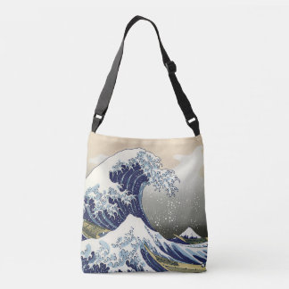 Die große Welle vor Kanagawa Katsushika Hokusai Tragetaschen Mit Langen Trägern