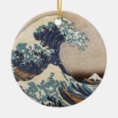Die große Welle vor Kanagawa Keramik Ornament (Vorne)