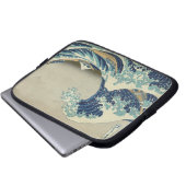 Die große Welle vor Kanagawa Laptopschutzhülle (Vorne Knopf)