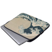 Die große Welle vor Kanagawa Laptopschutzhülle (Vorne Knopf)