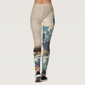 Die große Welle vor Kanagawa Leggings (Rückseite)