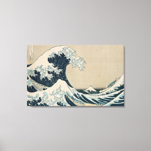 Die große Welle vor Kanagawa Leinwanddruck (Vorderseite)