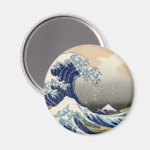 Die große Welle vor Kanagawa Magnet (Vorderseite/Rückseite)