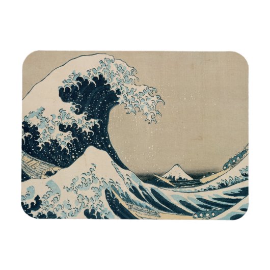 Die große Welle vor Kanagawa Magnet (Horizontal)