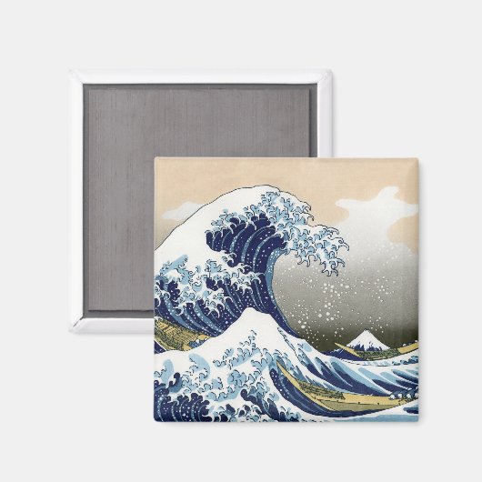 Die große Welle vor Kanagawa Magnet (Vorderseite/Rückseite)