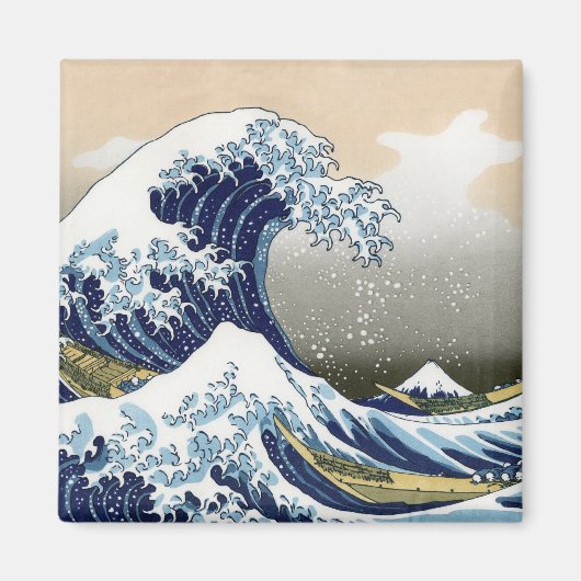 Die große Welle vor Kanagawa Magnet (Vorne)