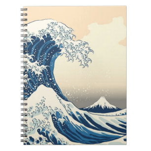 Die große Welle vor Kanagawa Malerei Reproduktion Notizblock
