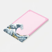Die große Welle vor Kanagawa Post-it Klebezettel (angewinkelt)