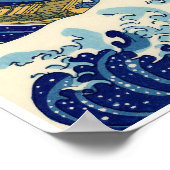 Die große Welle vor Kanagawa, Poster (Ecke)