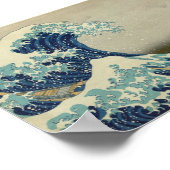 Die große Welle vor Kanagawa Poster (Ecke)
