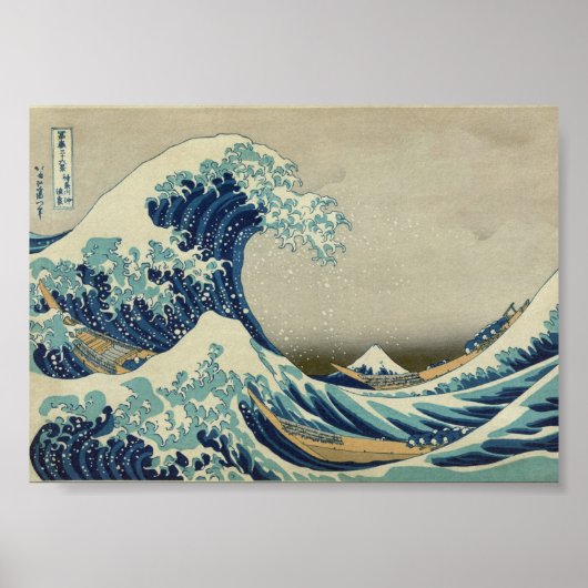 Die große Welle vor Kanagawa Poster (Vorne)