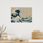 Die große Welle vor Kanagawa Poster (Küche)