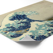 Die große Welle vor Kanagawa Poster (Ecke)