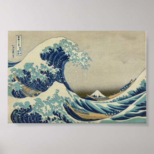 Die große Welle vor Kanagawa Poster (Vorne)