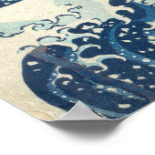 Die große Welle vor Kanagawa Poster (Ecke)