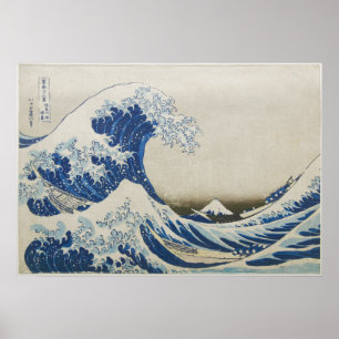 Die große Welle vor Kanagawa Poster