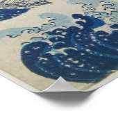 Die große Welle vor Kanagawa Poster (Ecke)