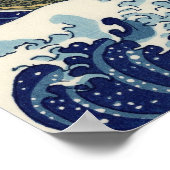Die große Welle vor Kanagawa Poster (Ecke)