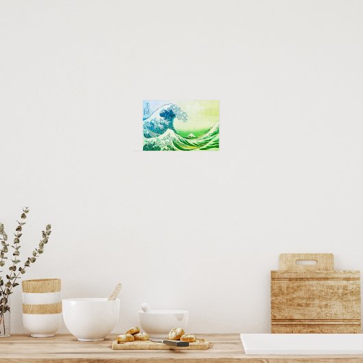 Die große Welle vor Kanagawa Poster (Küche)