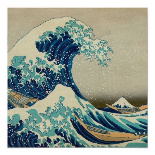 Die große Welle vor Kanagawa Poster (Vorderseite)