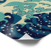 Die große Welle vor Kanagawa Poster (Ecke)