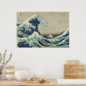 Die große Welle vor Kanagawa Poster (Küche)