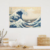 Die große Welle vor Kanagawa Poster (Küche)