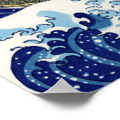 Die große Welle vor Kanagawa Poster (Ecke)