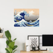Die große Welle vor Kanagawa Poster (Heimbüro)