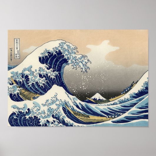Die große Welle vor Kanagawa Poster (Vorne)