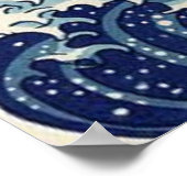 Die große Welle vor Kanagawa Poster (Ecke)