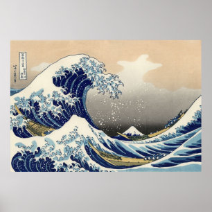 Die große Welle vor Kanagawa Poster