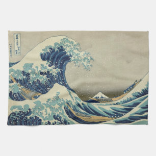 Die große Welle vor Kanagawa-Poster Geschirrtuch