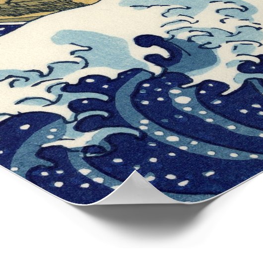 Die große Welle vor Kanagawa-Poster Poster (Ecke)