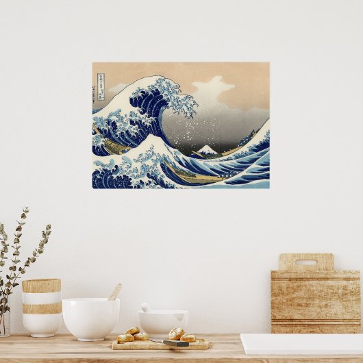 Die große Welle vor Kanagawa-Poster Poster (Küche)
