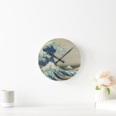 Die große Welle vor Kanagawa Runde Wanduhr (Zuhause)