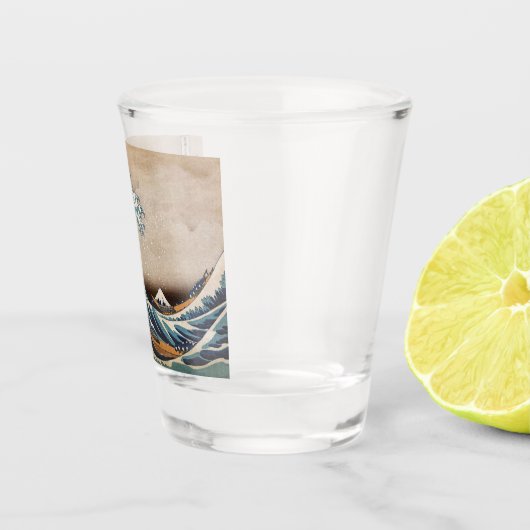 Die große Welle vor Kanagawa Schnapsglas (Rechts)