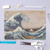 Die große Welle vor Kanagawa Seidenpapier (Handwerk)