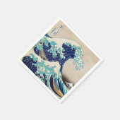 Die große Welle vor Kanagawa Serviette (Ecke)