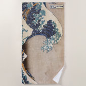 Die große Welle vor Kanagawa Strandtuch (Vorderseite)