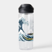 Die große Welle vor Kanagawa Trinkflasche (Rückseite)
